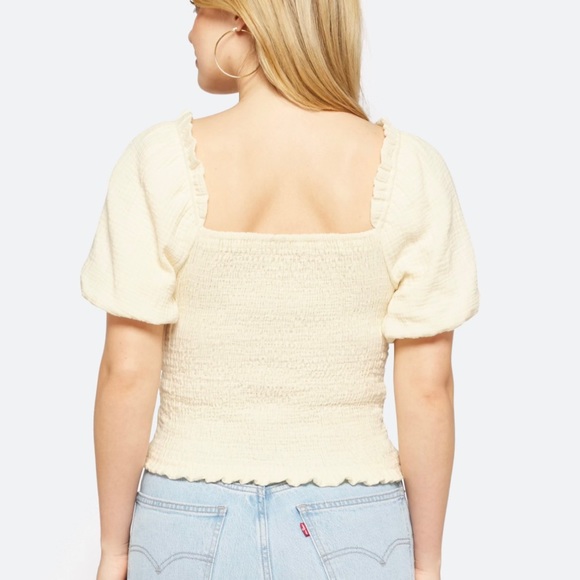 Lush Smocked Crop Top - Picture 3 of 6